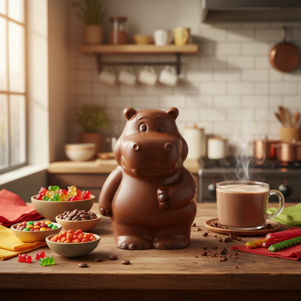 Vollmilchschokolade Nilpferd 140g