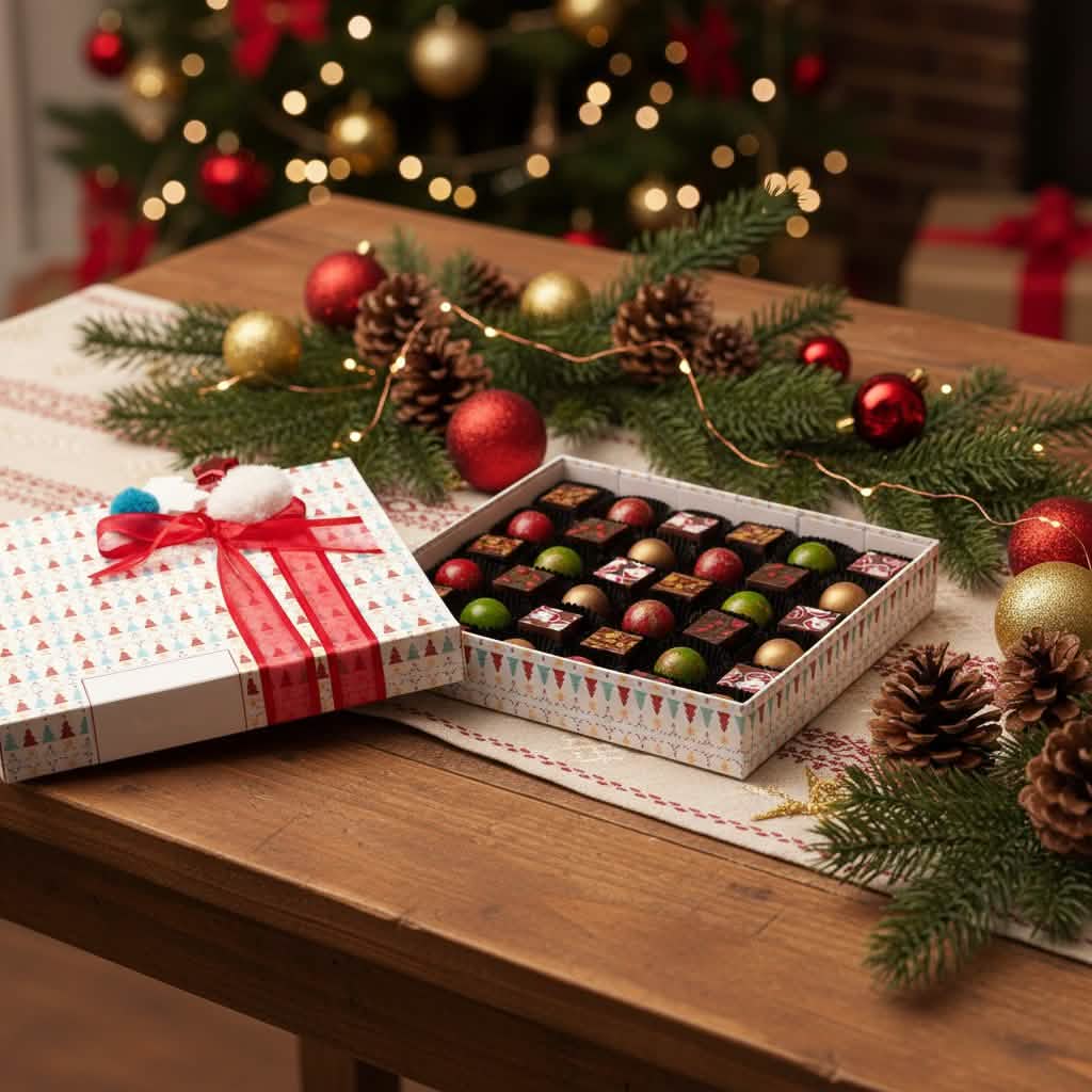 Weihnachtsbox mein Bärenfreund 40 Pralinen 570g