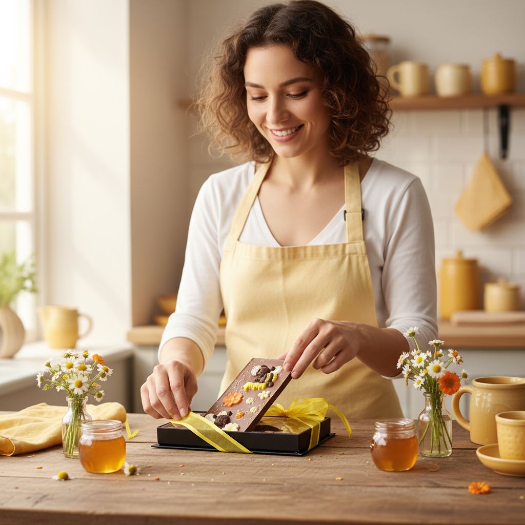 Bienenriegel aus Vollmilchschokolade 110g