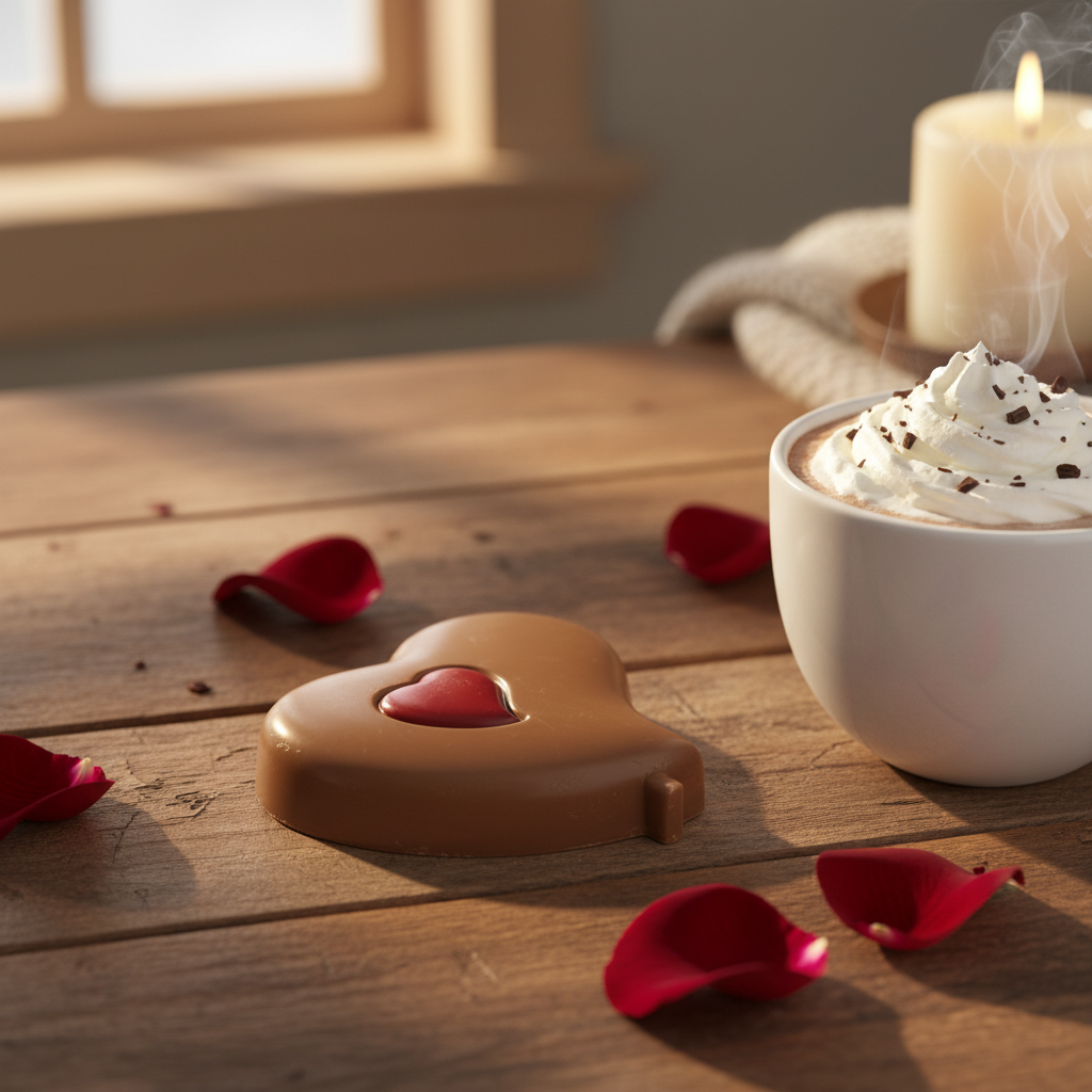 Vollmilchschokolade rotes Herz Lutscher 25g