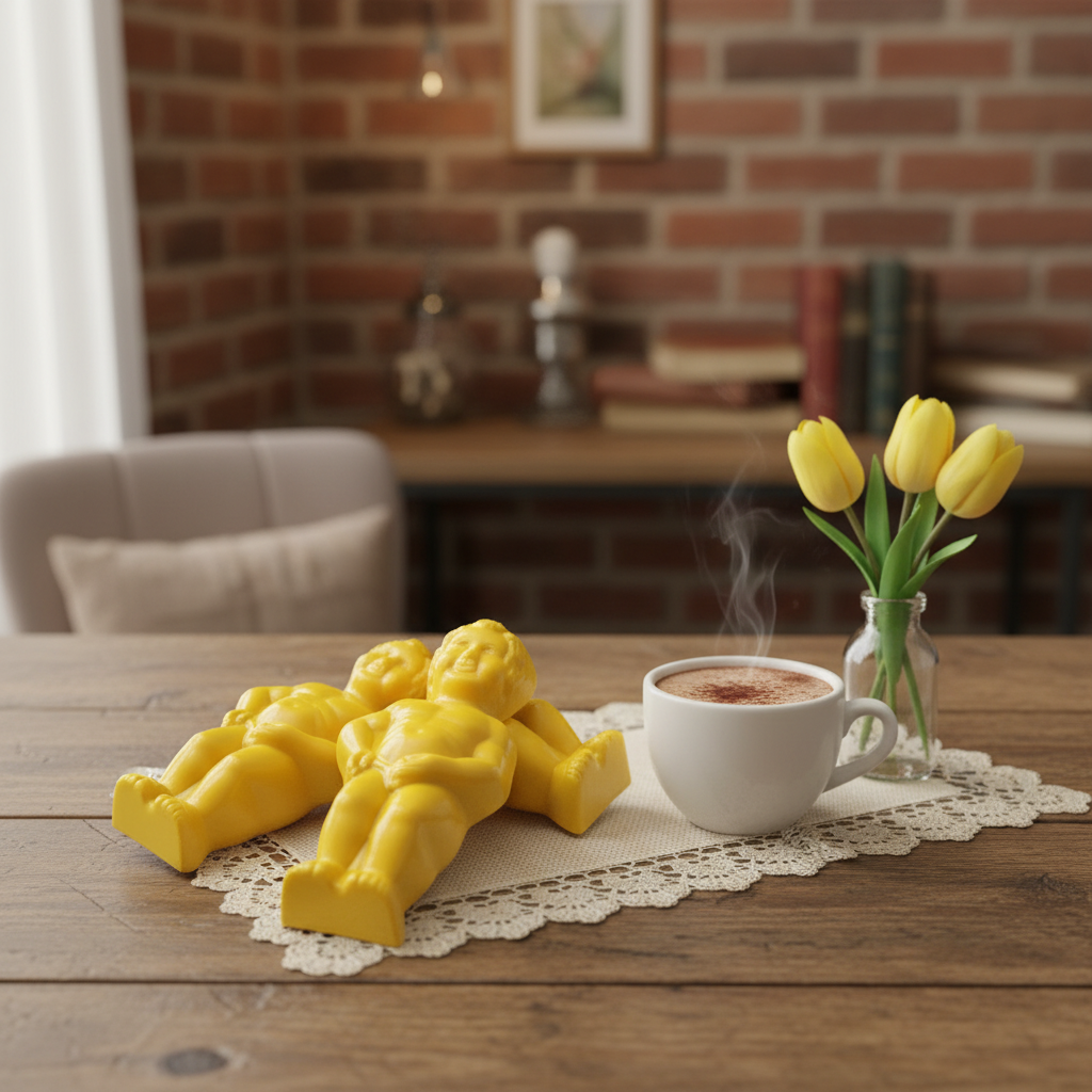 Manneken Pis klein gelb 2x20Grs