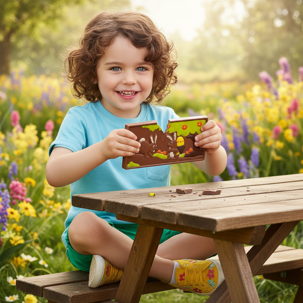 Vollmilchschokolade Ostertafel 120g