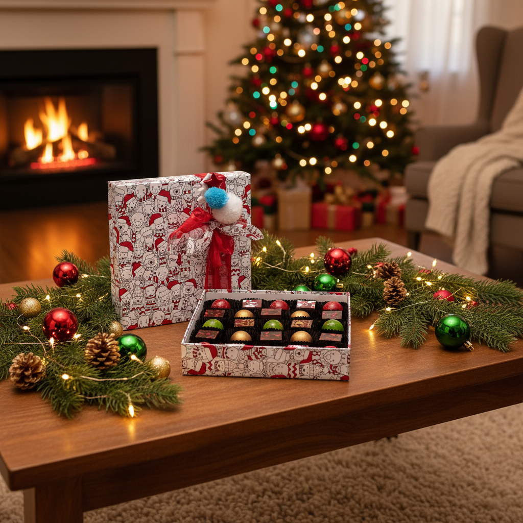 Weihnachtsbox 25 Pralinen 375g