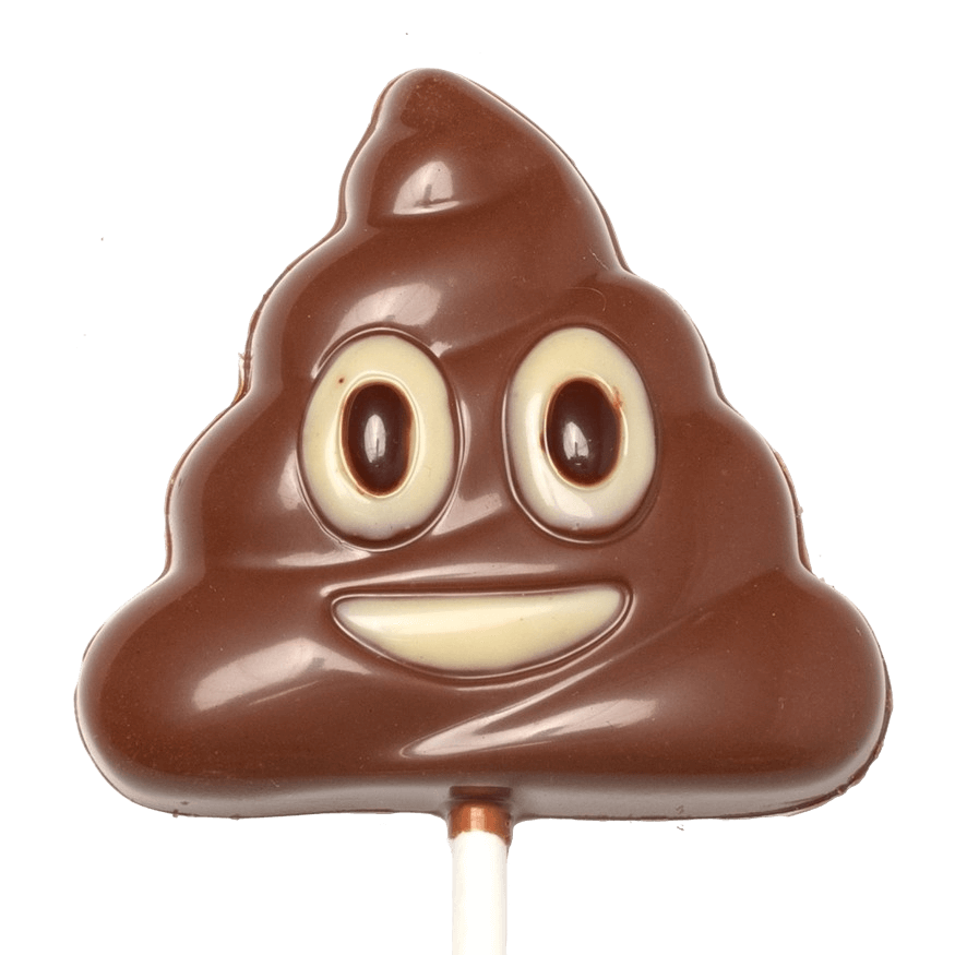 Vollmilchschokoladen-Emoji-Lollipop