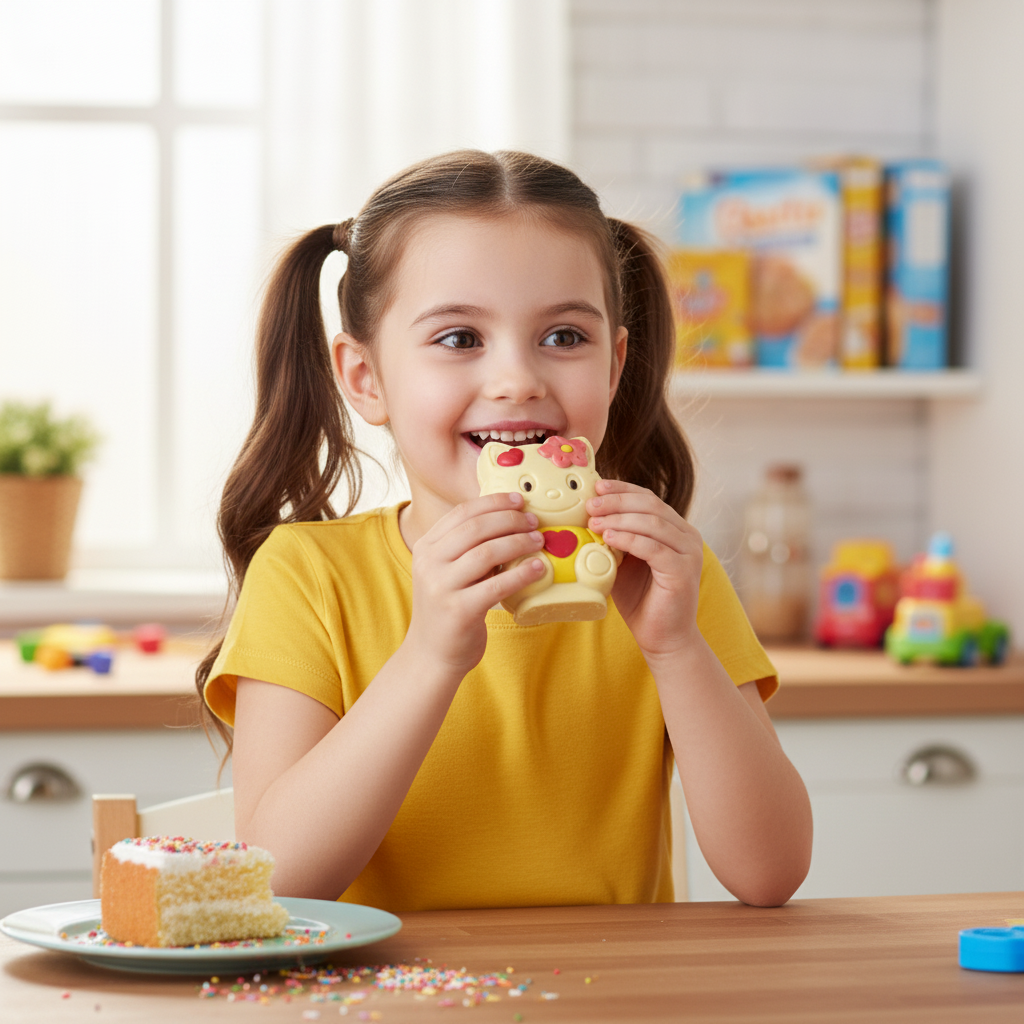 Weiße Schokolade Kätzchen S