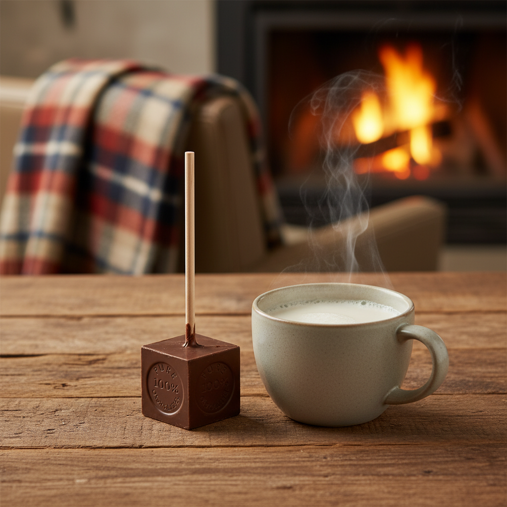 Dunkle Schokoladenstange