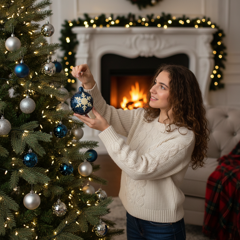 Weiße Schokolade festliche Weihnachtsschale 60g