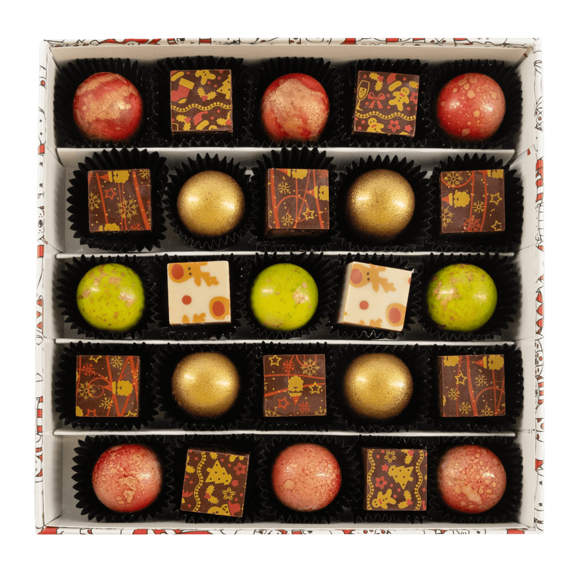 Weihnachtsbox 25 Pralinen 375g