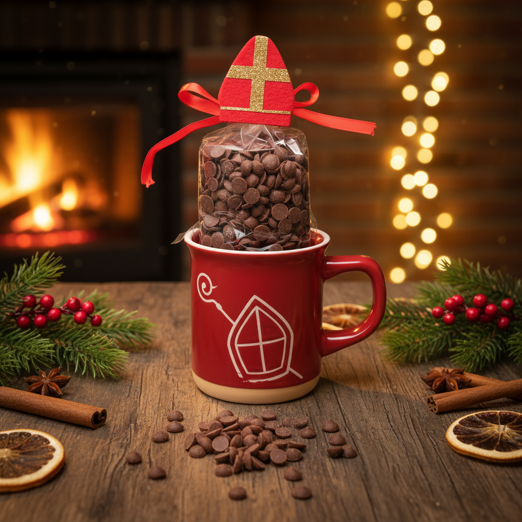 Vollmilchschokoladentropfen im Nikolausbecher 200g