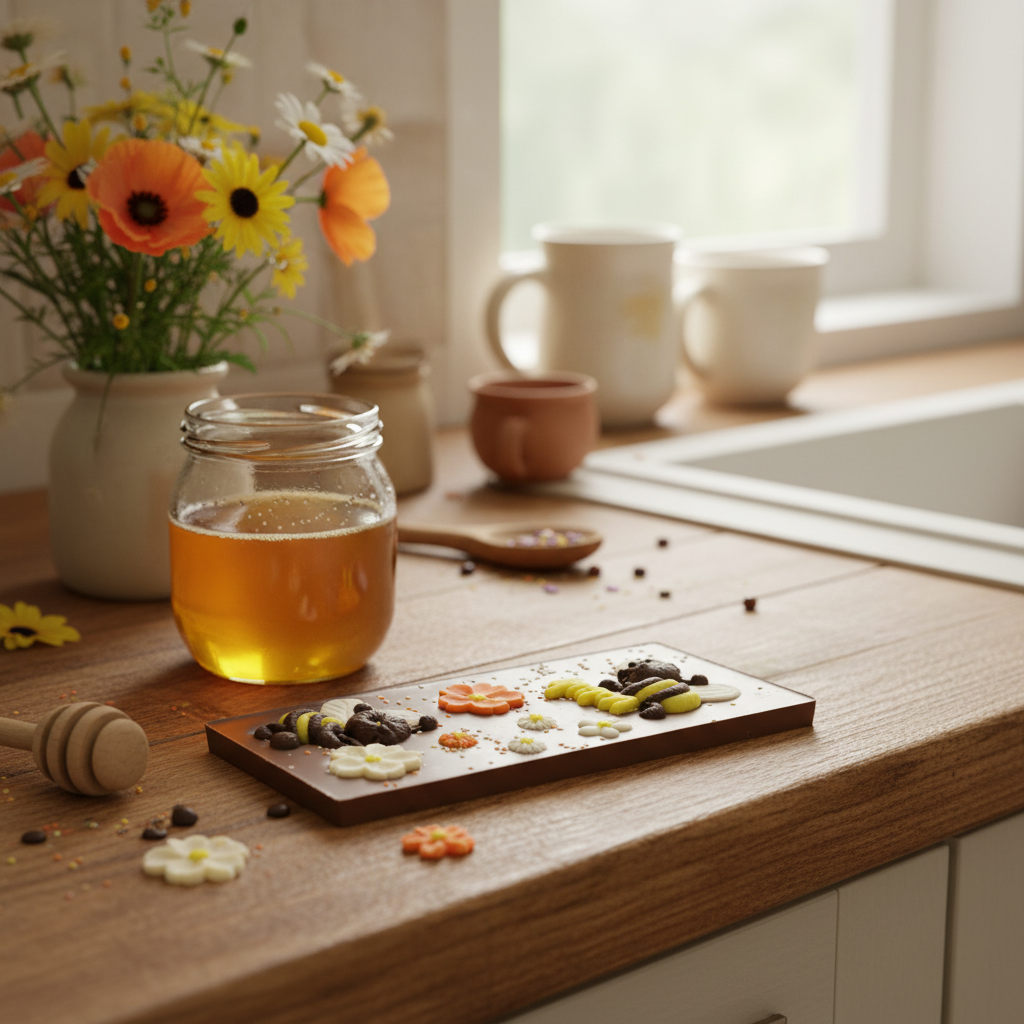 Bienenriegel aus Vollmilchschokolade 110g