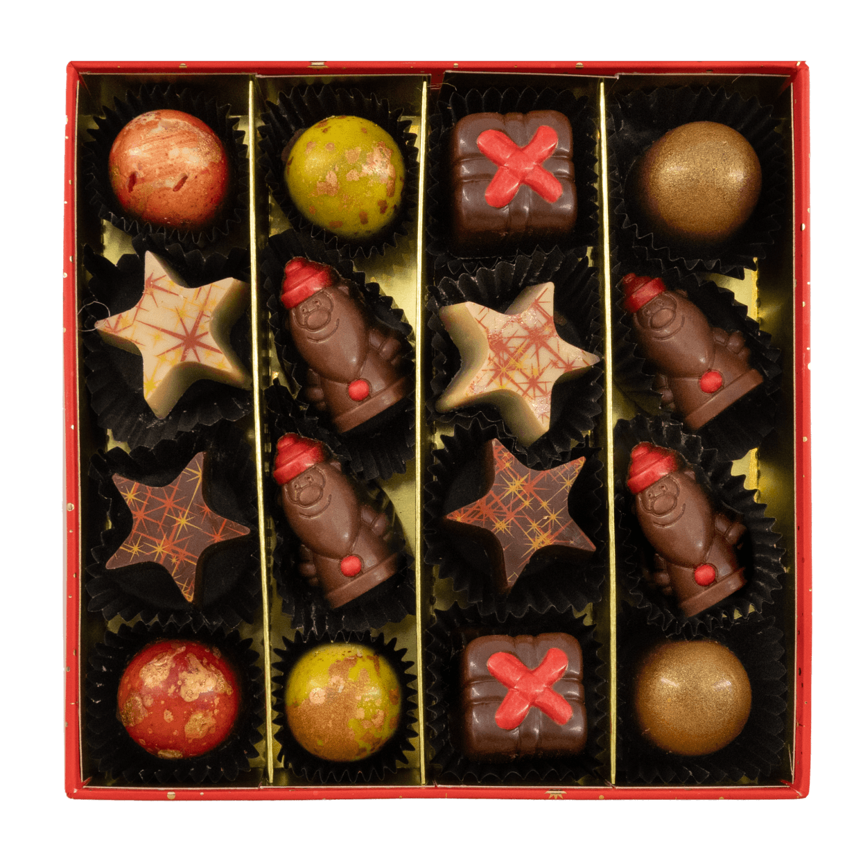 Weihnachten 16 Pralinen Schachtel ho-ho-ho 240g