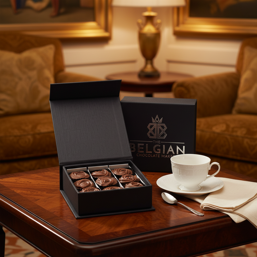 Luxus-Schachtel mit 9 Gianduja-Pralinen