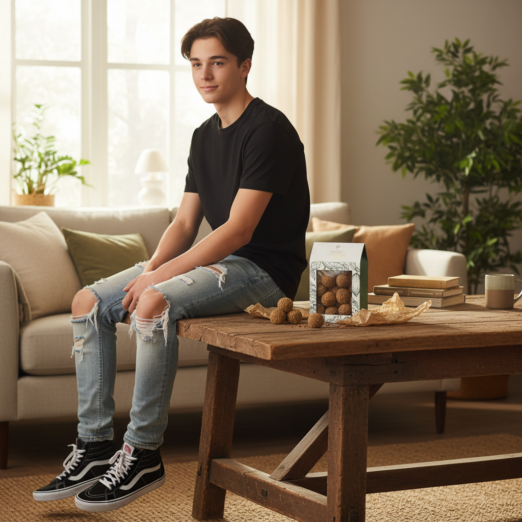 Beutel mit belgischen Trüffeln mit Spekulatiusüberzug 160g