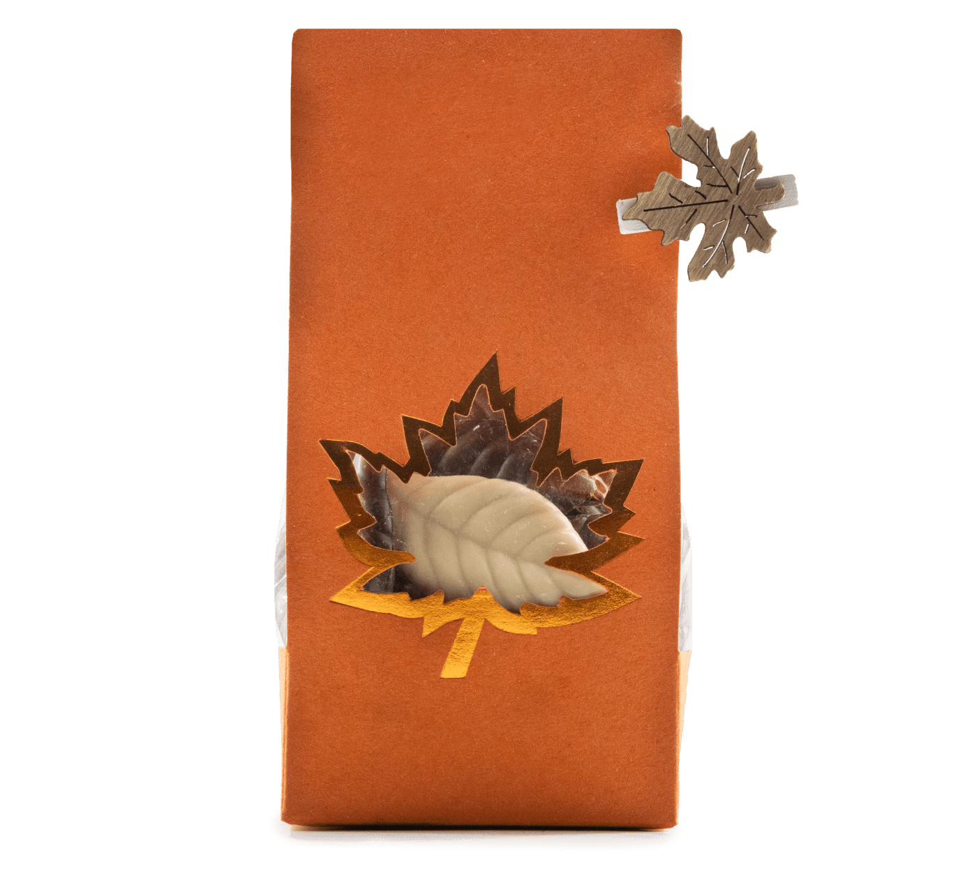 Mischung aus Schokoladen-Herbstblättern