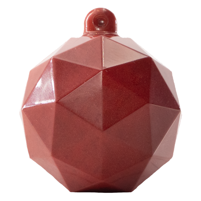 Festliche Weihnachtsschale aus weißer und Vollmilchschokolade 60g