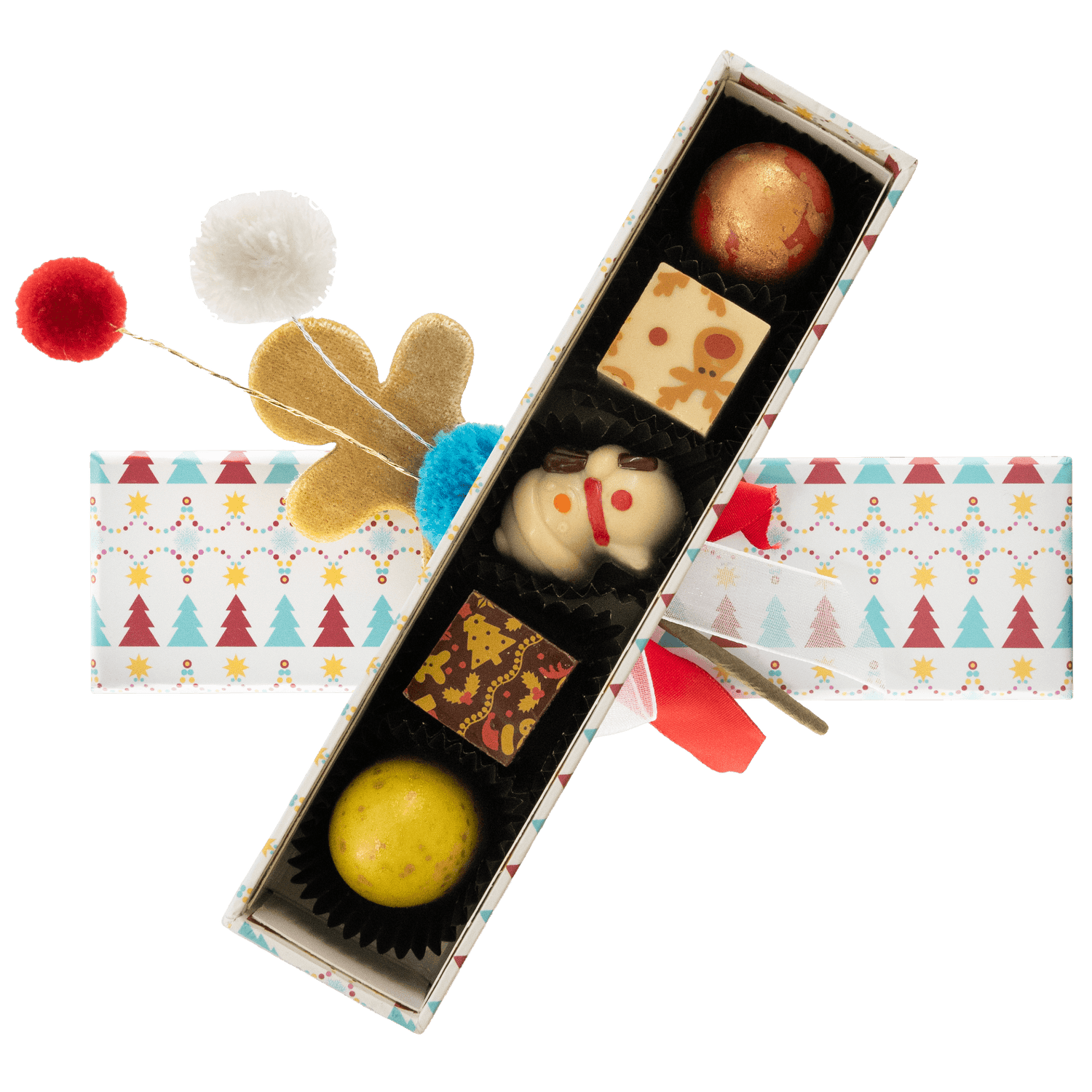 Weihnachtsbox mein Bärenfreund 5 Pralinen 75g