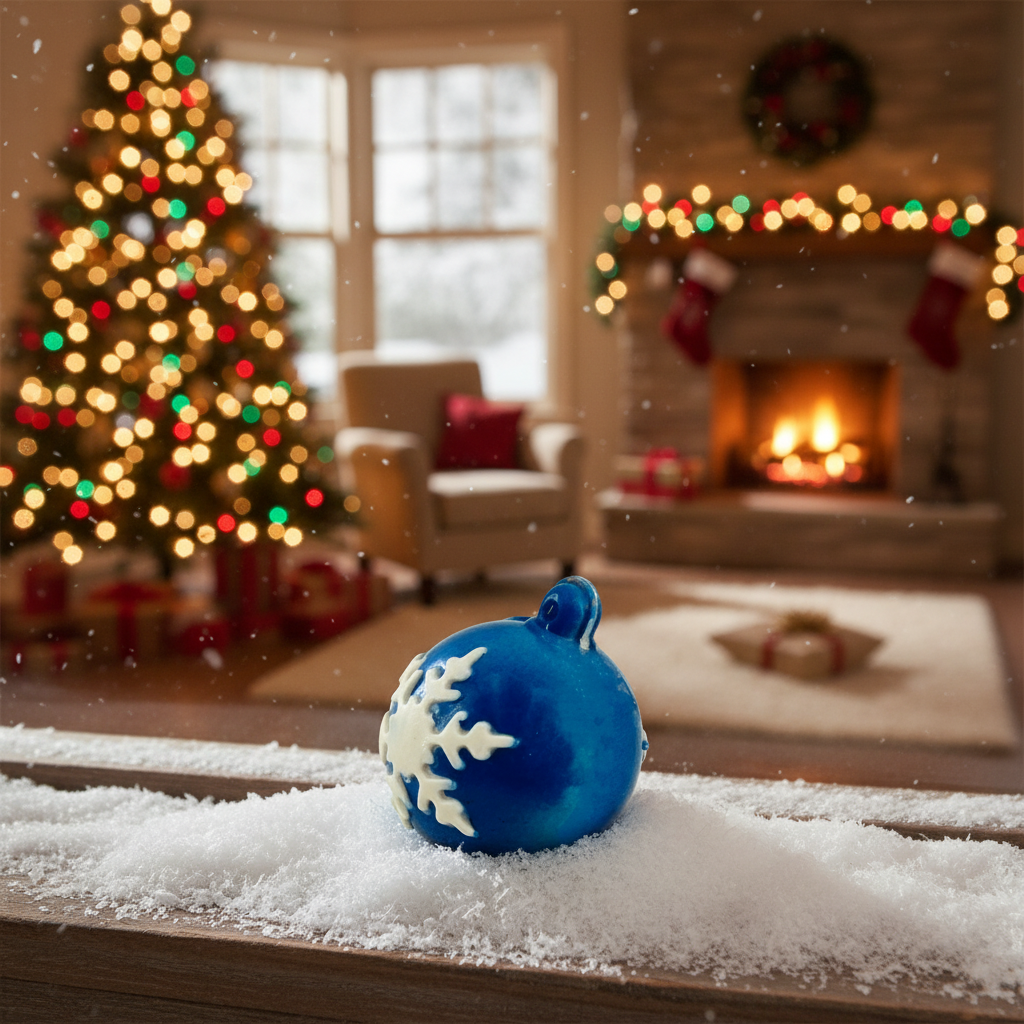 Weiße Schokolade festliche Weihnachtsschale 60g