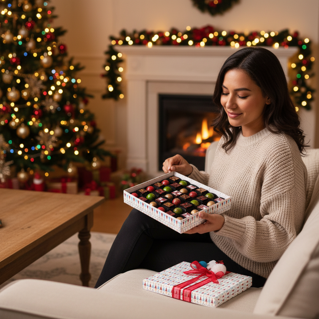 Weihnachtsbox mein Bärenfreund 40 Pralinen 570g