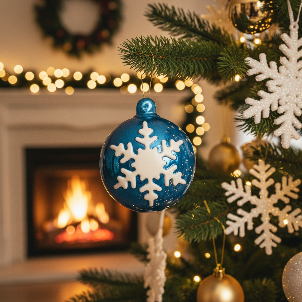 Weiße Schokolade festliche Weihnachtsschale 60g