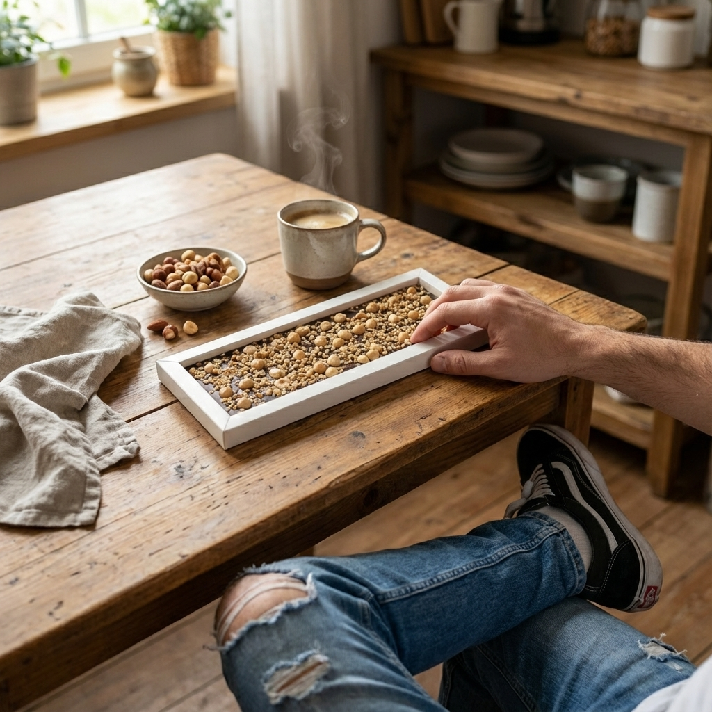 Fantasy Zartbitterschokoladentafel 375 g mit piemontesischen Haselnussstückchen
