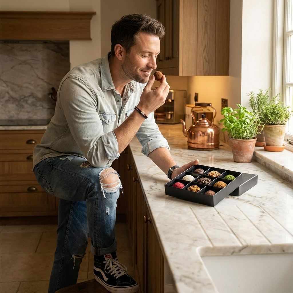 Prestige Schachtel mit 9 Schokoladentrüffeln 135g