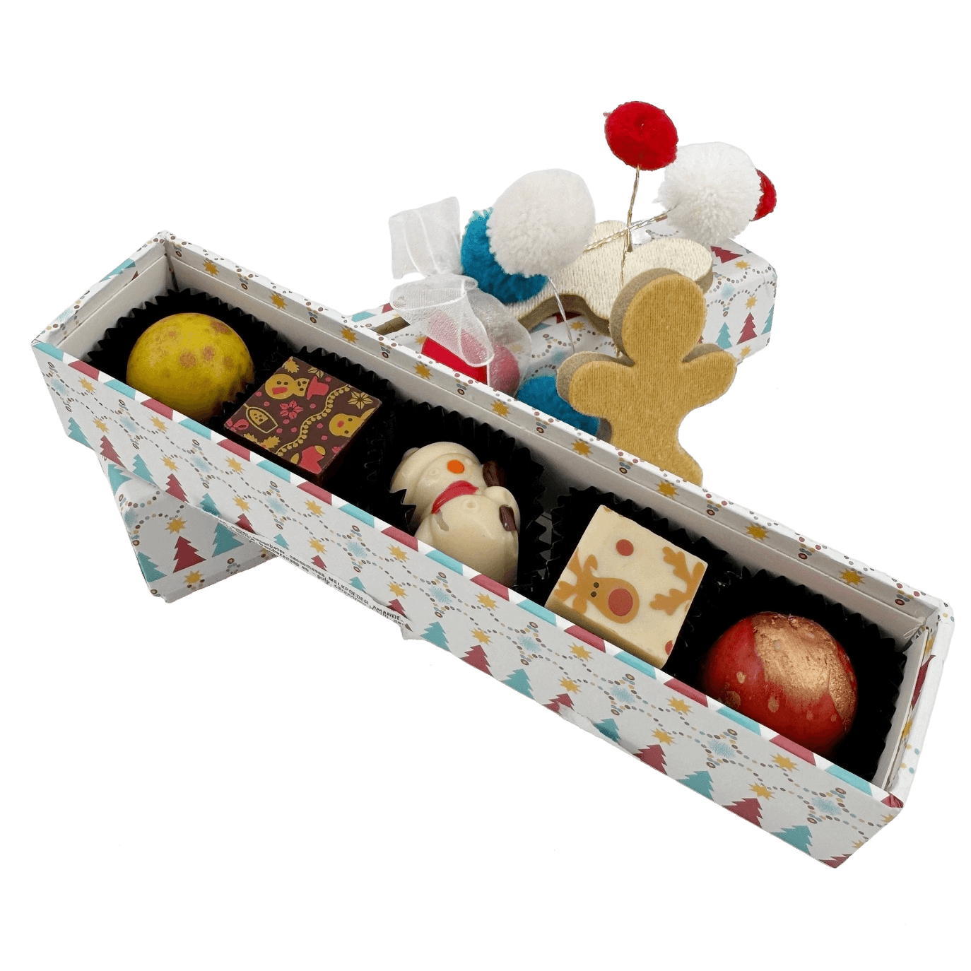 Weihnachtsbox mein Bärenfreund 5 Pralinen 75g