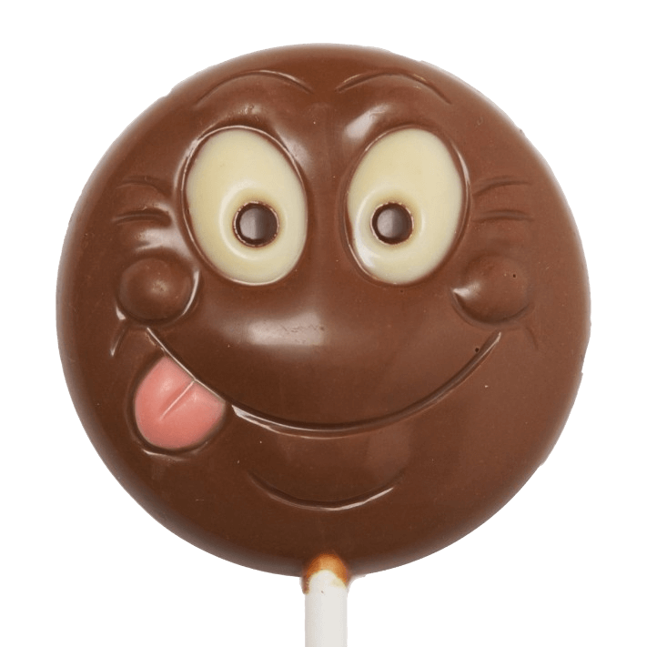 Vollmilchschokoladen-Lolli-Smiley