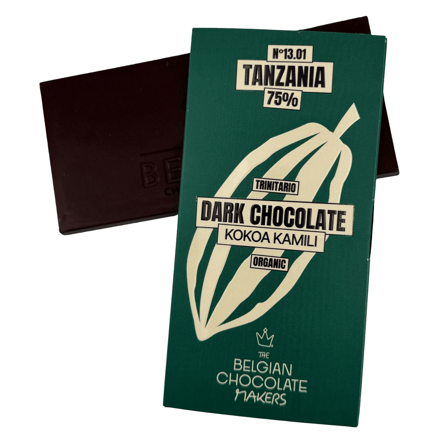 Chocolate bar origin Tanzania Kokoa Kamili 75% - The Belgian Chocolate Makers