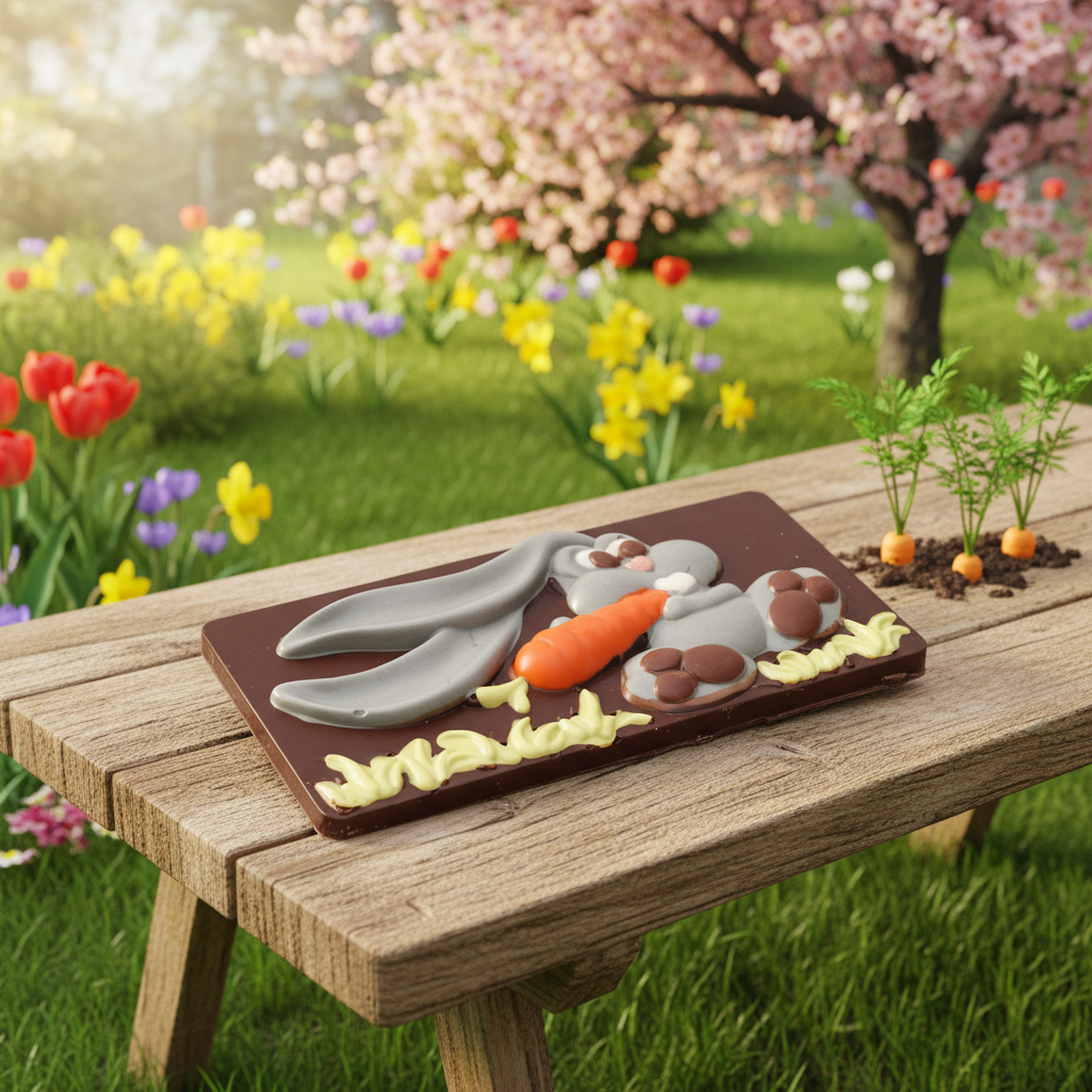 Osterhase aus Zartbitterschokolade 100g