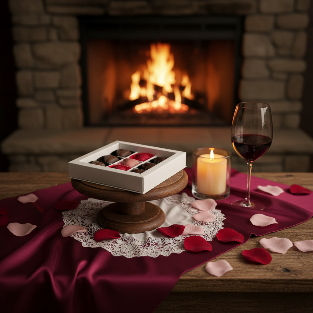 Liebe Schachtel mit 9 belgischen Pralinen 135g