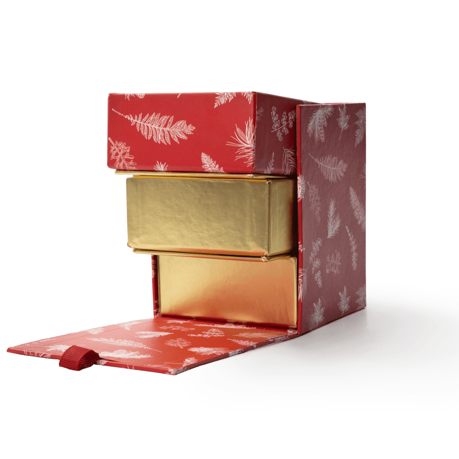 Weihnachten rote Schachtel 12 Pralinen 180 Grs