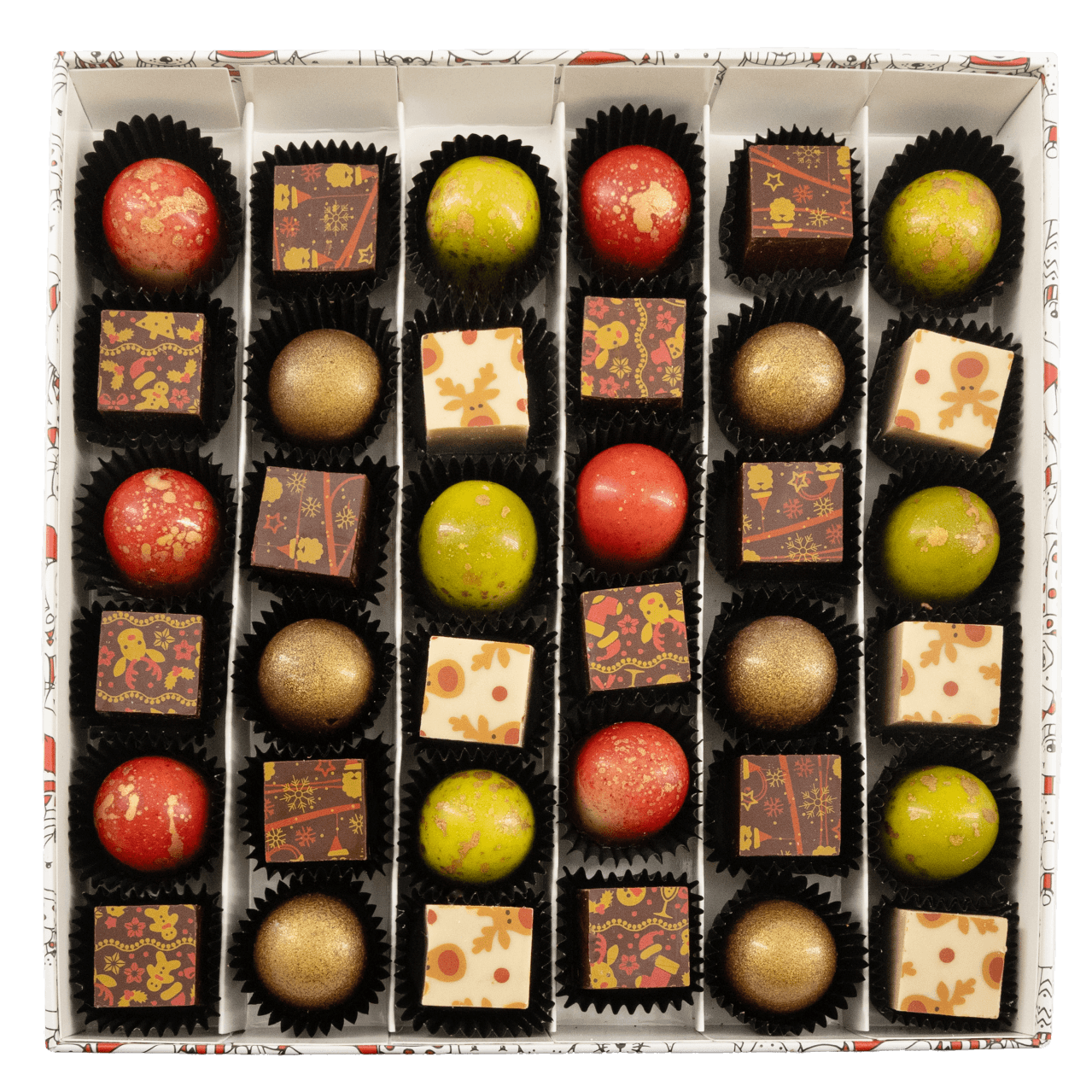 Weihnachtspackung 36 Pralinen 540g
