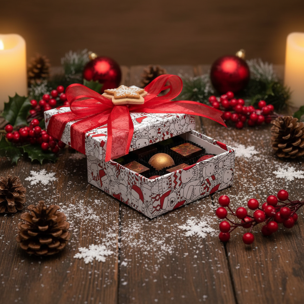 Weihnachtspackung 9 Pralinen 135g