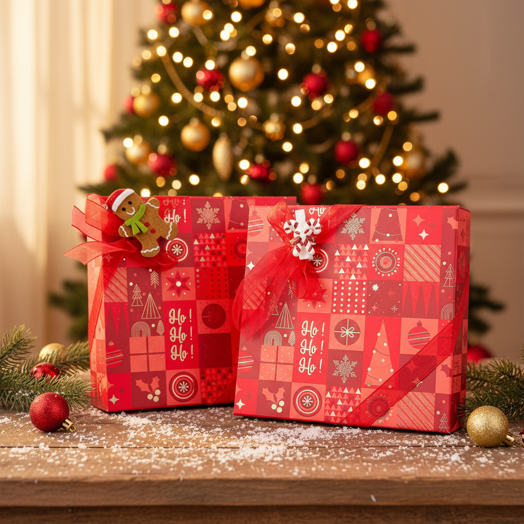 Weihnachten 16 Pralinen Schachtel ho-ho-ho 240g