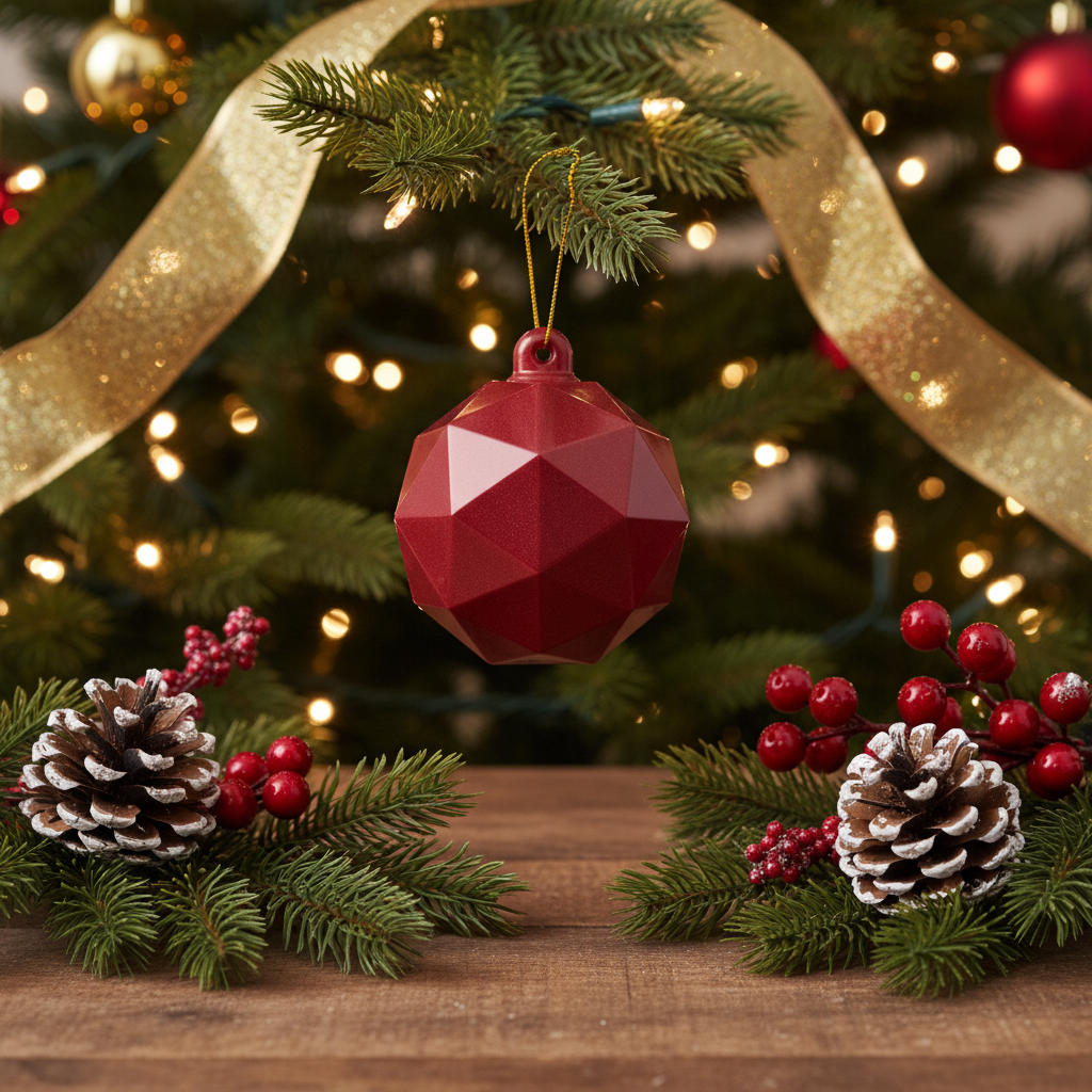 Festliche Weihnachtsschale aus weißer und Vollmilchschokolade 60g