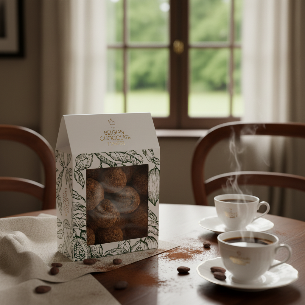 Beutel mit belgischen Trüffeln mit Spekulatiusüberzug 160g