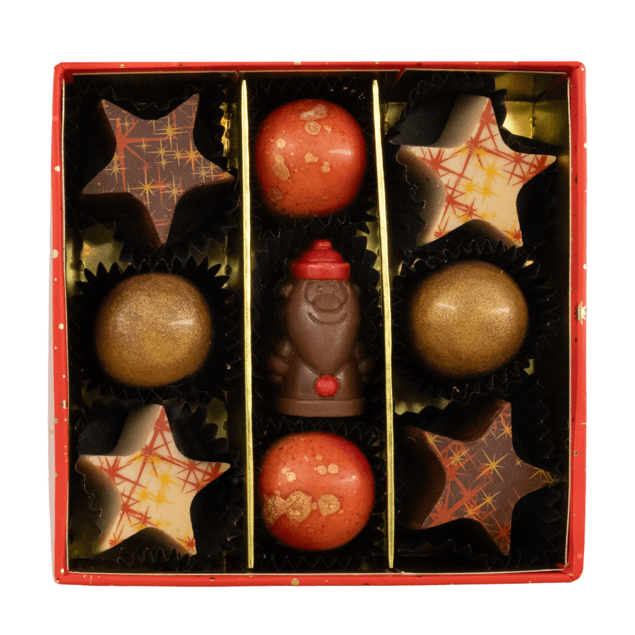 Weihnachten 9 Pralinen Schachtel ho-ho-ho 135g